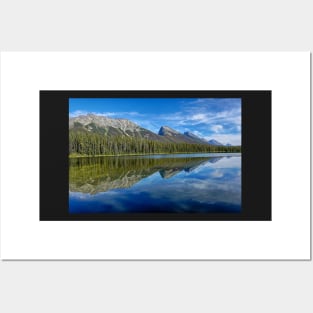 Endless Ridge Chain mountain range Jasper National Park Posters and Art